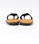 ISLAND SLIPPER x GROWN&SEWN: TONG W/OAK BLACK D