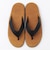 ISLAND SLIPPER x GROWN&SEWN: TONG W/OAK BLACK D