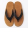 ISLAND SLIPPER x GROWN&SEWN: TONG W/OAK BLACK D