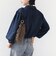 《予約》【WEB限定】〈手洗い可能〉襟 タック サテン ロング スリーブ ブラウス