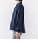 《予約》【WEB限定】〈手洗い可能〉襟 タック サテン ロング スリーブ ブラウス