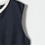《予約》SHIPS any:〈洗濯機可能〉カーブネック ノースリーブ ワンピース［NAVY BLUE］