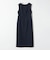 《予約》SHIPS any:〈洗濯機可能〉カーブネック ノースリーブ ワンピース［NAVY BLUE］