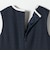 《予約》SHIPS any:〈洗濯機可能〉カーブネック ノースリーブ ワンピース［NAVY BLUE］