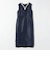 《予約》SHIPS any:〈洗濯機可能〉カーブネック ノースリーブ ワンピース［NAVY BLUE］
