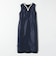 《予約》SHIPS any:〈洗濯機可能〉カーブネック ノースリーブ ワンピース［NAVY BLUE］