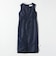 《予約》SHIPS any:〈洗濯機可能〉カーブネック ノースリーブ ワンピース［NAVY BLUE］