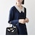 《予約》SHIPS any:〈洗濯機可能〉レースカラー ロング スリーブ ワンピース［NAVY BLUE］