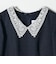 《予約》SHIPS any:〈洗濯機可能〉レースカラー ロング スリーブ ワンピース［NAVY BLUE］