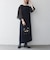 《予約》SHIPS any:〈手洗い可能〉シアー ドット コンビ ワンピース ［NAVY BLUE］