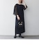 《予約》SHIPS any:〈手洗い可能〉シアー ドット コンビ ワンピース ［NAVY BLUE］
