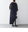 《予約》SHIPS any:〈手洗い可能〉シアー ドット コンビ ワンピース ［NAVY BLUE］
