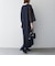 《予約》SHIPS any:〈手洗い可能〉シアー ドット コンビ ワンピース ［NAVY BLUE］