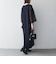 《予約》SHIPS any:〈手洗い可能〉シアー ドット コンビ ワンピース ［NAVY BLUE］