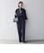 《予約》SHIPS any:〈洗濯機可能〉ウエスト ボタン 2タック セミワイド パンツ［NAVY BLUE］