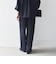 《予約》SHIPS any:〈洗濯機可能〉ウエスト ボタン 2タック セミワイド パンツ［NAVY BLUE］
