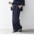 《予約》SHIPS any:〈洗濯機可能〉ウエスト ボタン 2タック セミワイド パンツ［NAVY BLUE］