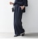 《予約》SHIPS any:〈洗濯機可能〉ウエスト ボタン 2タック セミワイド パンツ［NAVY BLUE］