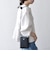 《予約》SHIPS any:〈手洗い可能〉パフ スリーブ ノーカラー ジャケット［NAVY BLUE］