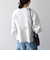 《予約》SHIPS any:〈手洗い可能〉パフ スリーブ ノーカラー ジャケット［NAVY BLUE］