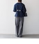 《予約》SHIPS any:〈手洗い可能〉パフ スリーブ ノーカラー ジャケット［NAVY BLUE］