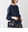 《予約》SHIPS any:〈手洗い可能〉パフ スリーブ ノーカラー ジャケット［NAVY BLUE］