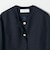 《予約》SHIPS any:〈手洗い可能〉パフ スリーブ ノーカラー ジャケット［NAVY BLUE］