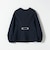《予約》SHIPS any:〈手洗い可能〉パフ スリーブ ノーカラー ジャケット［NAVY BLUE］