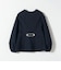 《予約》SHIPS any:〈手洗い可能〉パフ スリーブ ノーカラー ジャケット［NAVY BLUE］