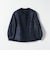 《予約》SHIPS any:〈手洗い可能〉パフ スリーブ ノーカラー ジャケット［NAVY BLUE］