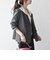 《予約》SHIPS any:〈手洗い可能〉ウールライク レース カラー ジャケット［NAVY BLUE］