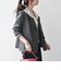 《予約》SHIPS any:〈手洗い可能〉ウールライク レース カラー ジャケット［NAVY BLUE］
