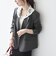 《予約》SHIPS any:〈手洗い可能〉ウールライク レース カラー ジャケット［NAVY BLUE］