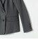 《予約》SHIPS any:〈手洗い可能〉ウールライク レース カラー ジャケット［NAVY BLUE］