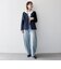《予約》SHIPS any:〈手洗い可能〉ウールライク レース カラー ジャケット［NAVY BLUE］
