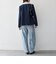 《予約》SHIPS any:〈手洗い可能〉ウールライク レース カラー ジャケット［NAVY BLUE］