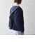 《予約》SHIPS any:〈手洗い可能〉ウールライク レース カラー ジャケット［NAVY BLUE］