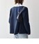 《予約》SHIPS any:〈手洗い可能〉ウールライク レース カラー ジャケット［NAVY BLUE］