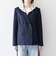 《予約》SHIPS any:〈手洗い可能〉ウールライク レース カラー ジャケット［NAVY BLUE］