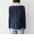 《予約》SHIPS any:〈手洗い可能〉ウールライク レース カラー ジャケット［NAVY BLUE］