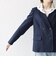 《予約》SHIPS any:〈手洗い可能〉ウールライク レース カラー ジャケット［NAVY BLUE］