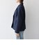 《予約》SHIPS any:〈手洗い可能〉ウールライク レース カラー ジャケット［NAVY BLUE］