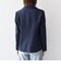 《予約》SHIPS any:〈手洗い可能〉ウールライク レース カラー ジャケット［NAVY BLUE］
