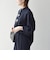 《予約》SHIPS any:〈手洗い可能〉リボン モチーフ スタンドカラー シャツ ブラウス［NAVY BLUE］