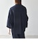 《予約》SHIPS any:〈手洗い可能〉リボン モチーフ スタンドカラー シャツ ブラウス［NAVY BLUE］