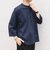SHIPS any:〈洗濯機可能〉ピマ コットン ワンポイント 刺繍 7分袖 ポケット Tシャツ◆