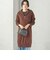 《予約》〈手洗い可能〉ウール カシミヤ ハーフジップ ワンピース