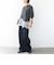 《予約》【WEB限定】〈手洗い可能〉レーストリム スキッパー ポロ襟 ニット