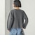 《予約》〈手洗い可能〉ノーカラー ヘアリー ニット ジャケット