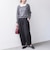 《予約》〈洗濯機可能〉微起毛 カーブ イージー パンツ◆